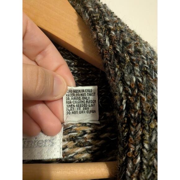 ic winters button down sweater zig zag stripes shawl collar size Large - Picture 5 of 6